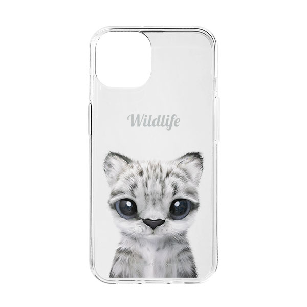 Yungki the Snow Leopard Simple Clear Jelly Case