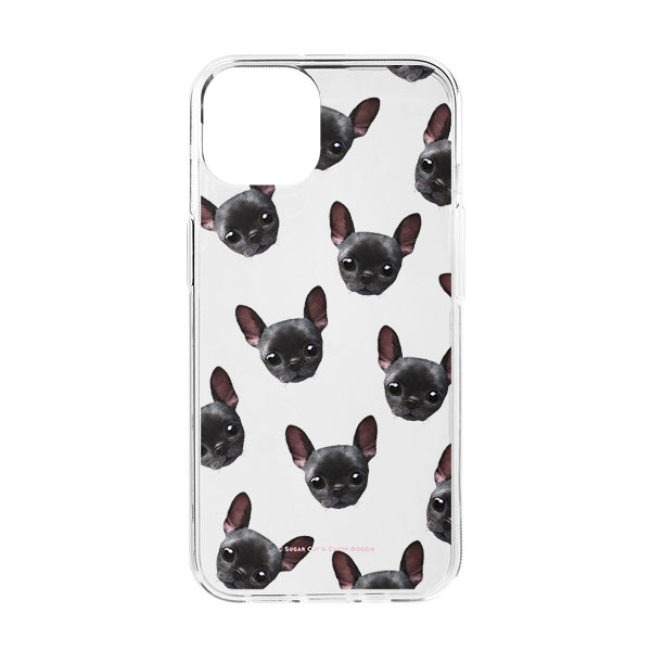 Gomsuny Face Patterns Clear Jelly Case