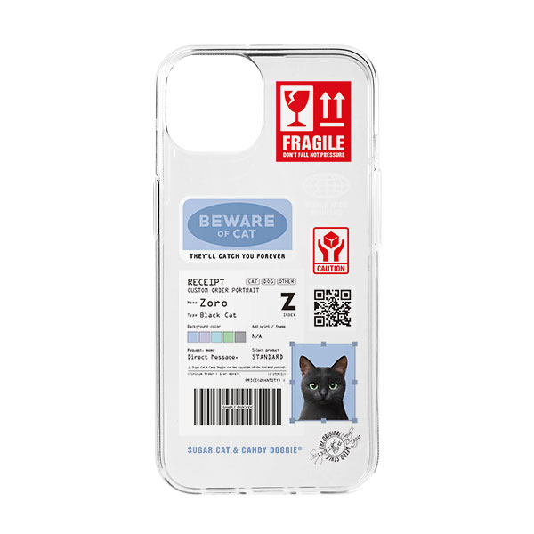 Zoro the Black Cat Fragile Clear Jelly Case