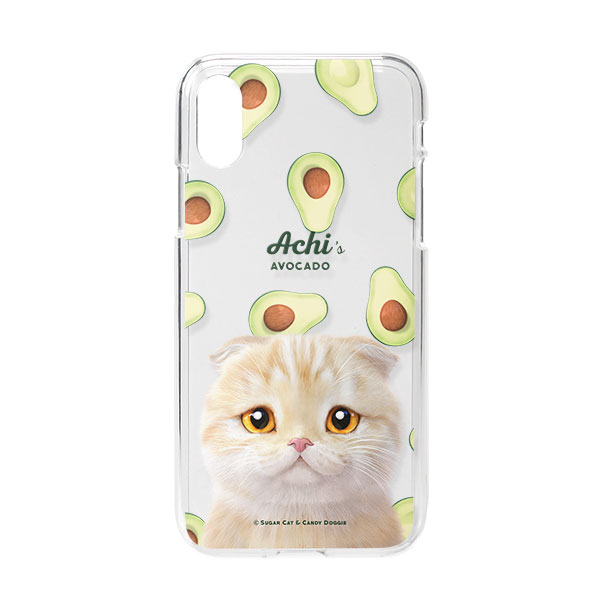 Achi’s Avocado Clear Jelly Case