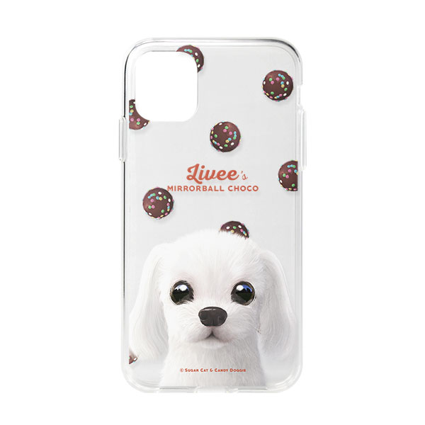Livee’s Mirrorball Choco Clear Jelly Case