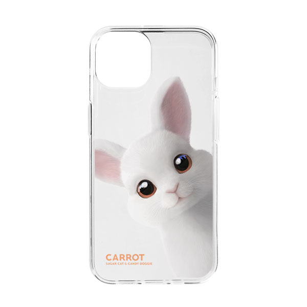Carrot the Rabbit Peekaboo Clear Jelly/Gelhard Case