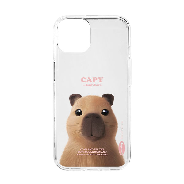 Capybara the Capy Retro Clear Jelly/Gelhard Case