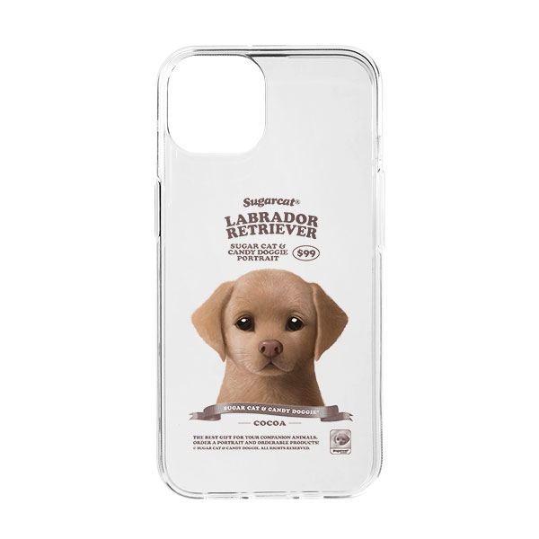 Cocoa the Labrador Retriever New Retro Clear Jelly/Gelhard Case