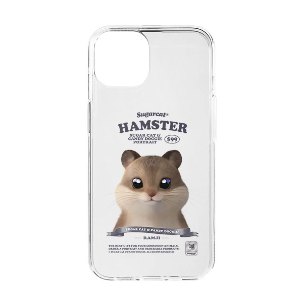 Ramji the Hamster New Retro Clear Jelly/Gelhard Case