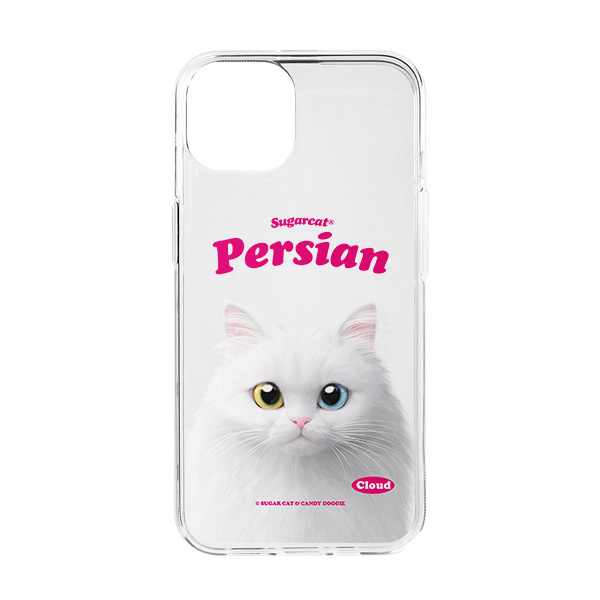 Cloud the Persian Cat Type Clear Jelly/Gelhard Case
