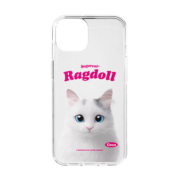 Coco the Ragdoll Type Clear Jelly/Gelhard Case