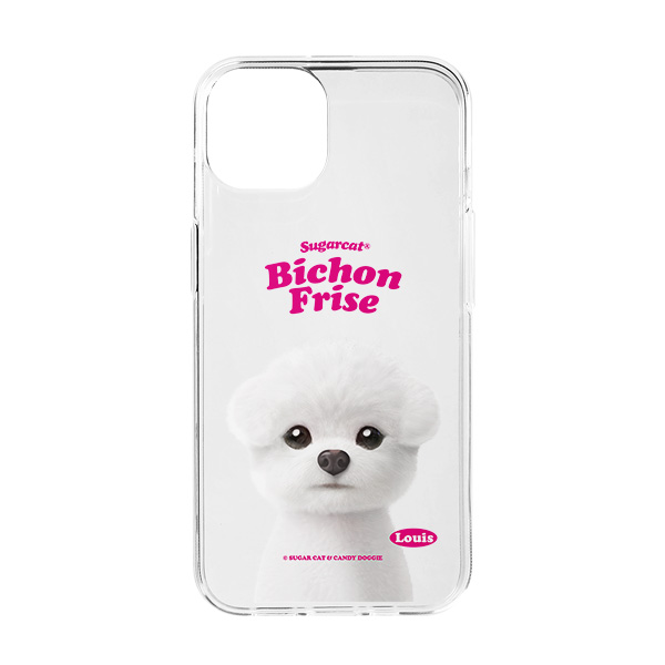Louis the Bichon Frise Type Clear Jelly/Gelhard Case