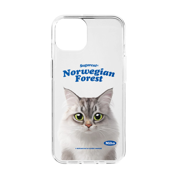 Miho the Norwegian Forest Type Clear Jelly/Gelhard Case