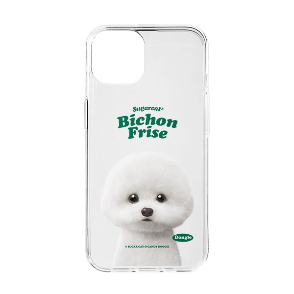 Dongle the Bichon Type Clear Jelly/Gelhard Case