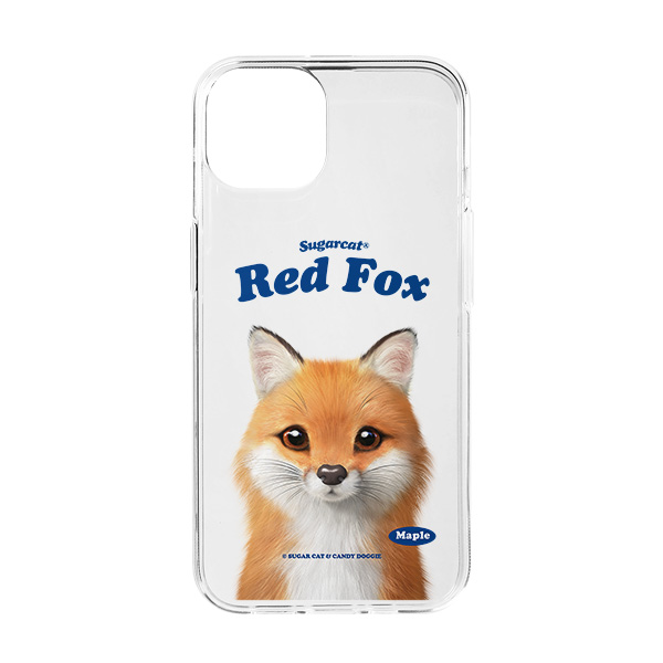 Maple the Red Fox Type Clear Jelly/Gelhard Case