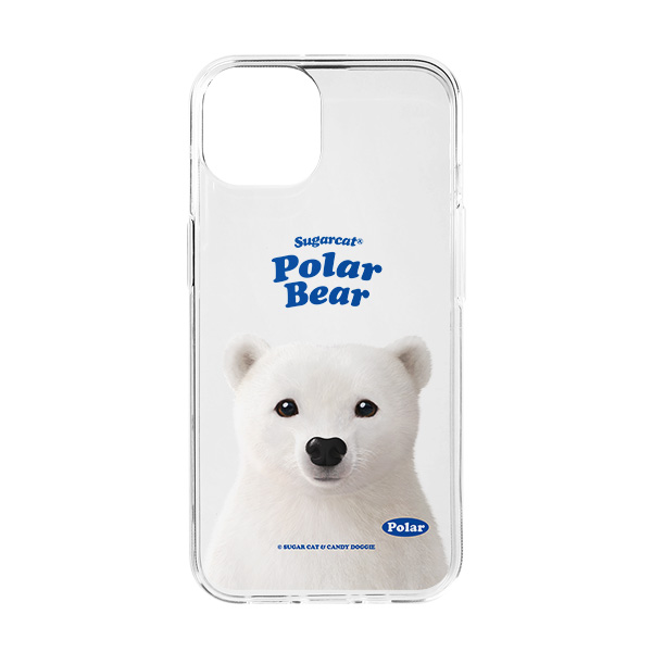 Polar the Polar Bear Type Clear Jelly/Gelhard Case
