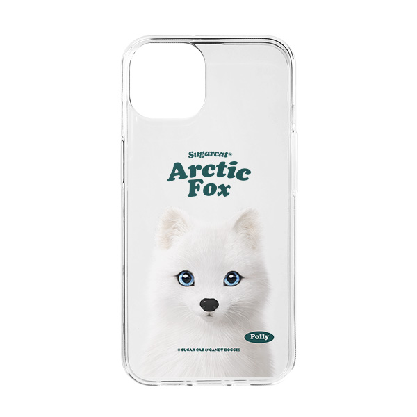 Polly the Arctic Fox Type Clear Jelly/Gelhard Case