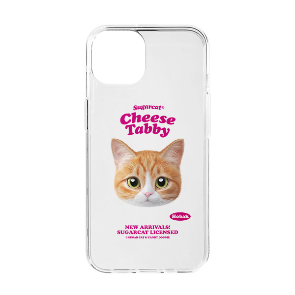 Hobak the Cheese Tabby TypeFace Clear Jelly/Gelhard Case