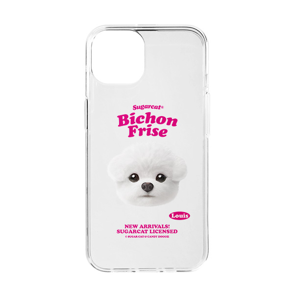 Louis the Bichon Frise TypeFace Clear Jelly/Gelhard Case