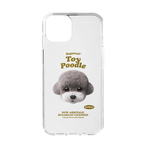 Earlgray the Poodle TypeFace Clear Jelly/Gelhard Case
