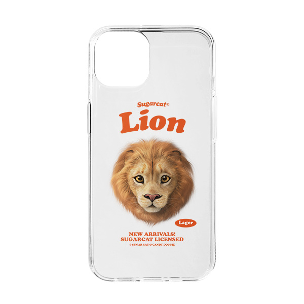 Lager the Lion TypeFace Clear Jelly/Gelhard Case