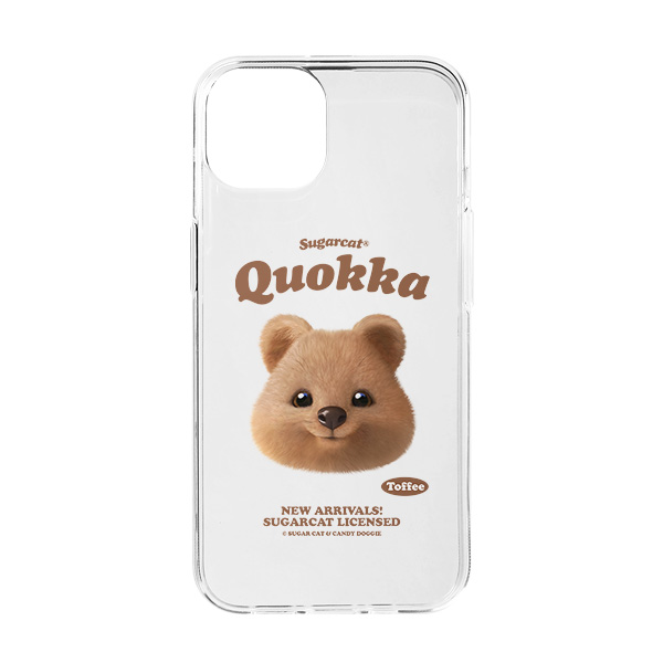 Toffee the Quokka TypeFace Clear Jelly/Gelhard Case