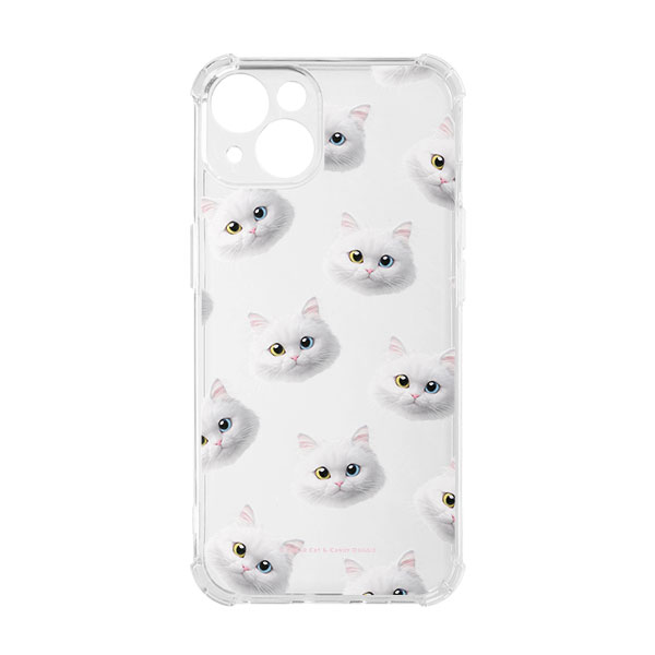 Cloud the Persian Cat Face Patterns Shockproof Jelly Case