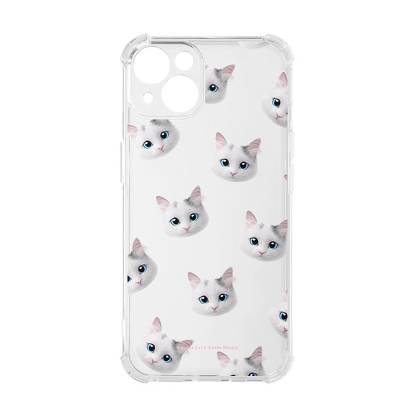 Coco the Ragdoll Face Patterns Shockproof Jelly/Gelhard Case