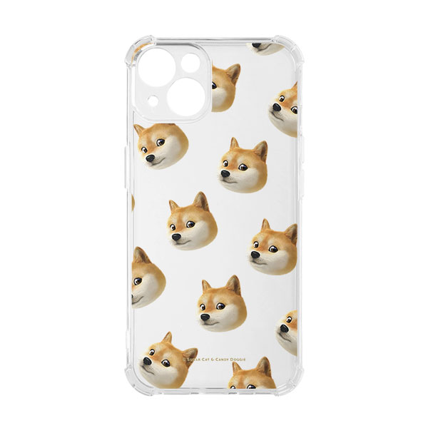 Doge the Shiba Inu (GOLD ver.) Face Patterns Shockproof Jelly Case