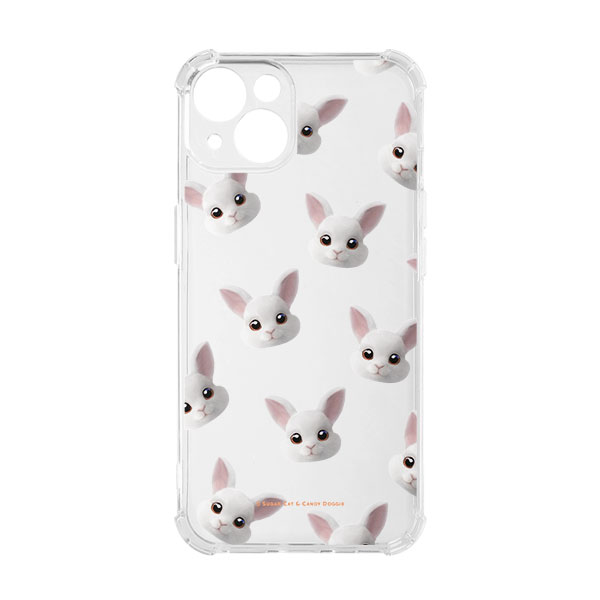 Carrot the Rabbit Face Patterns Shockproof Jelly/Gelhard Case
