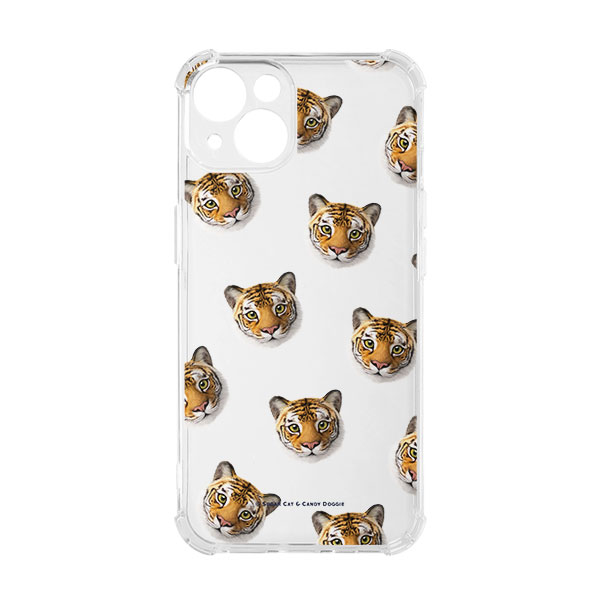 Tigris the Siberian Tiger Face Patterns Shockproof Jelly Case