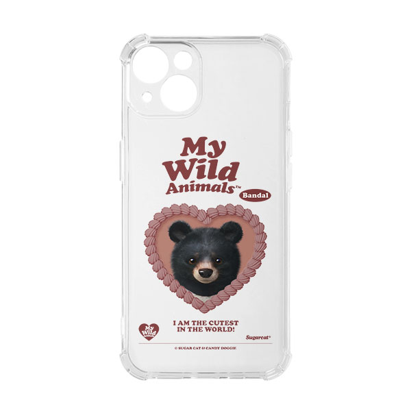 Bandal the Aisan Black Bear MyHeart Shockproof Jelly/Gelhard Case