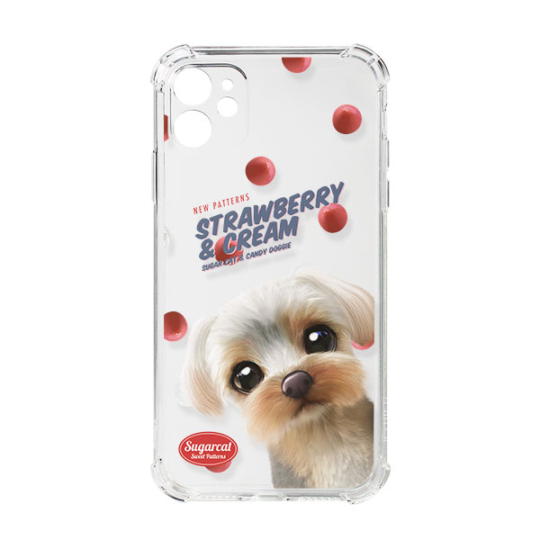 Sarang the Yorkshire Terrier’s Strawberry &amp; Cream New Patterns Shockproof Jelly Case