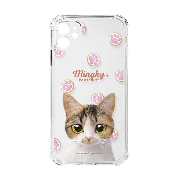 Mingky’s Footprint Shockproof Jelly Case
