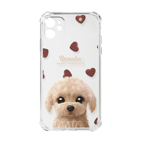 Renata the Poodle’s Heart Chocolate Shockproof Jelly Case