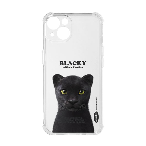 Blacky the Black Panther Retro Shockproof Jelly/Gelhard Case