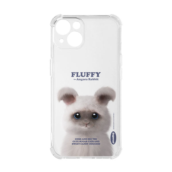 Fluffy the Angora Rabbit Retro Shockproof Jelly/Gelhard Case