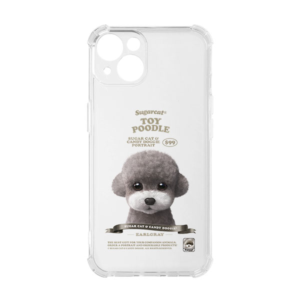Earlgray the Poodle New Retro Shockproof Jelly/Gelhard Case