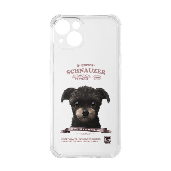 Peach the Schnauzer New Retro Shockproof Jelly/Gelhard Case