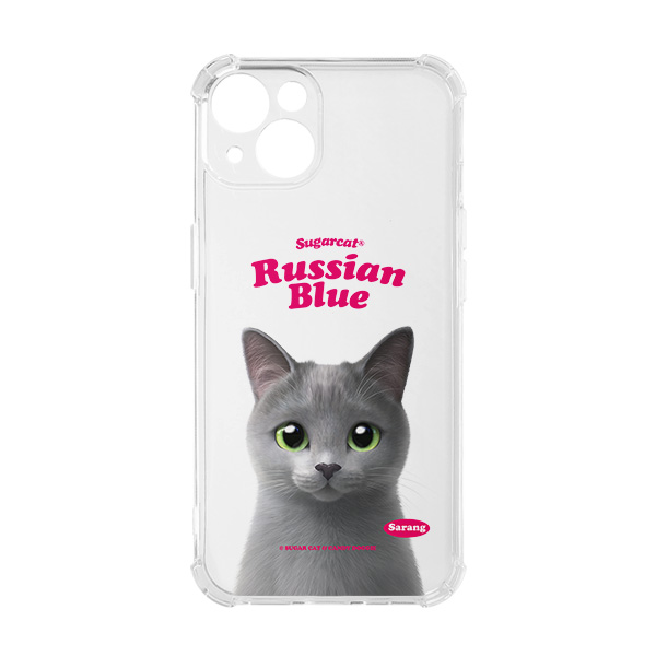 Sarang the Russian Blue Type Shockproof Jelly/Gelhard Case