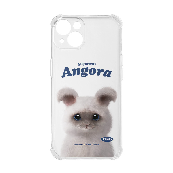 Fluffy the Angora Rabbit Type Shockproof Jelly/Gelhard Case