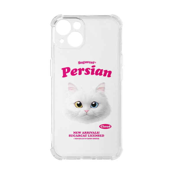 Cloud the Persian Cat TypeFace Shockproof Jelly/Gelhard Case