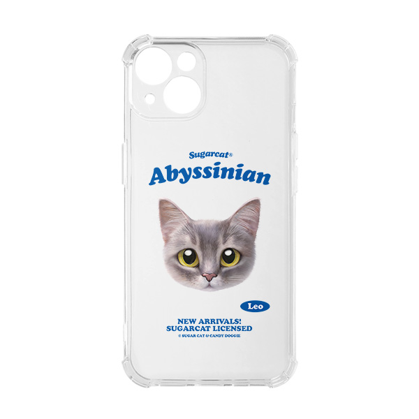 Leo the Abyssinian Blue Cat TypeFace Shockproof Jelly/Gelhard Case