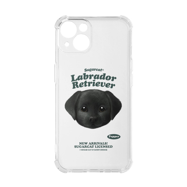 Pepper the Labrador Retriever TypeFace Shockproof Jelly/Gelhard Case