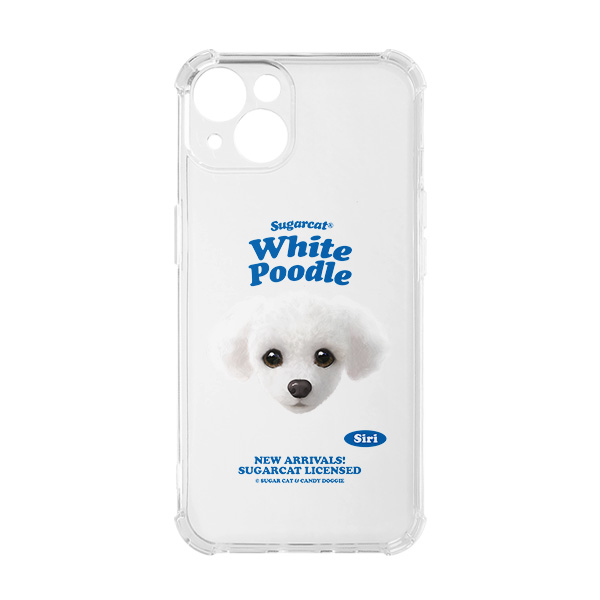 Siri the White Poodle TypeFace Shockproof Jelly/Gelhard Case