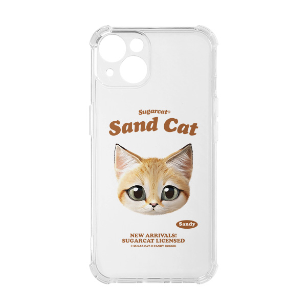 Sandy the Sand cat TypeFace Shockproof Jelly/Gelhard Case
