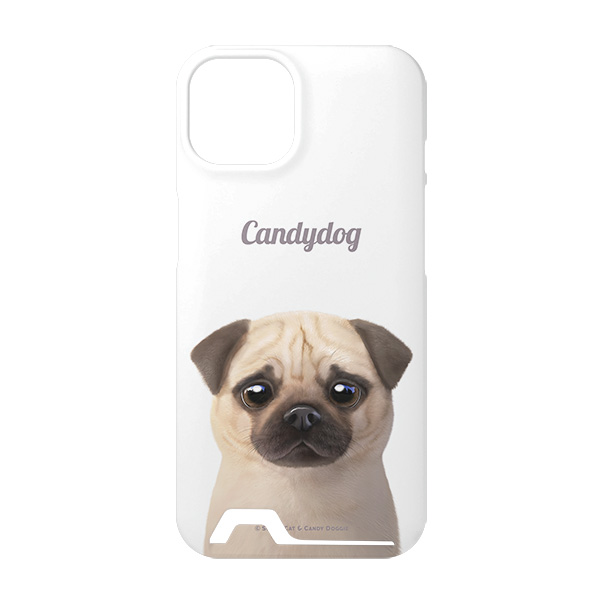 Puggie the Pug Dog Simple Under Card Hard Case