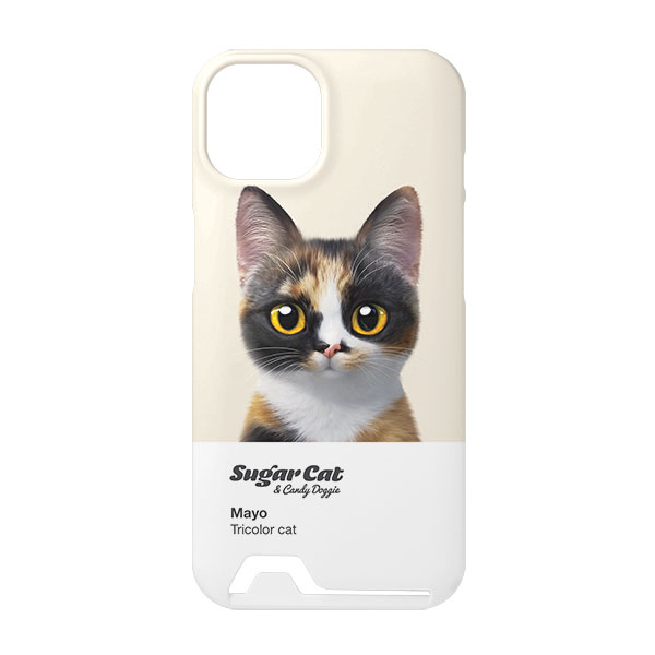 Mayo the Tricolor cat Colorchip Under Card Hard Case