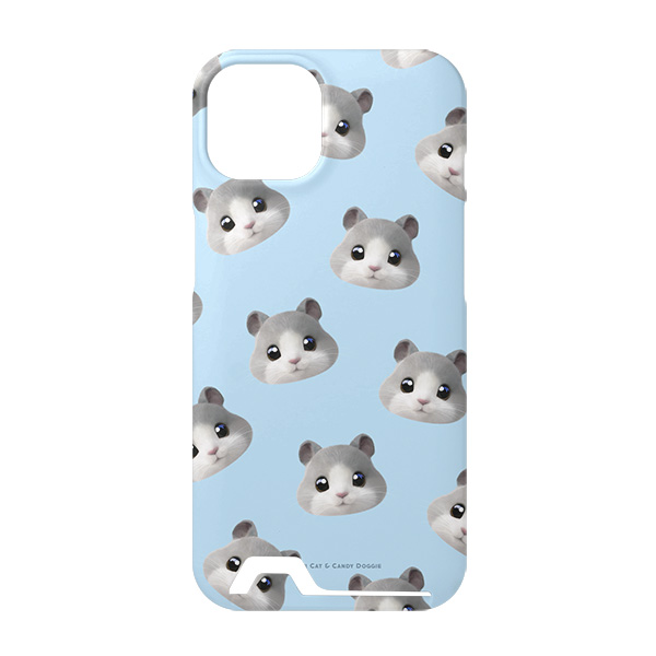 Malang the Hamster Face Patterns Under Card Hard Case
