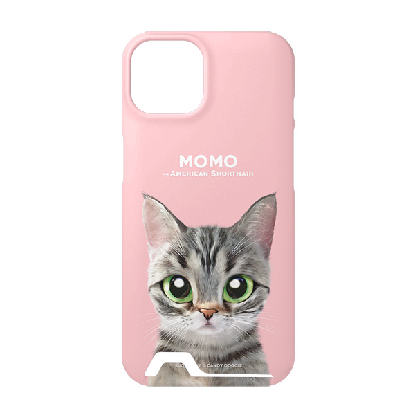 Momo the American shorthair cat Under Card Hard Case