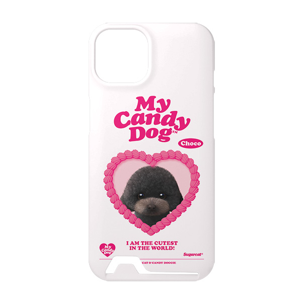 Choco the Black Poodle MyHeart Under Card Hard Case