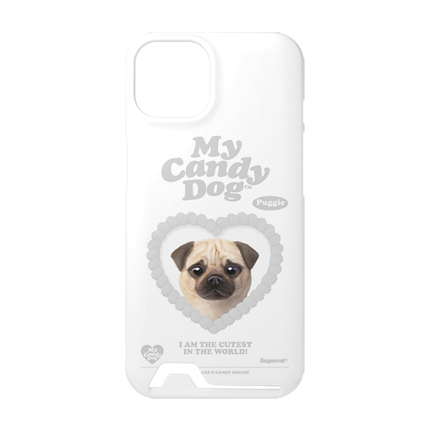 Puggie the Pug Dog MyHeart Under Card Hard Case