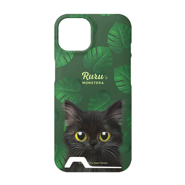 Ruru the Kitten’s Monstera Under Card Hard Case