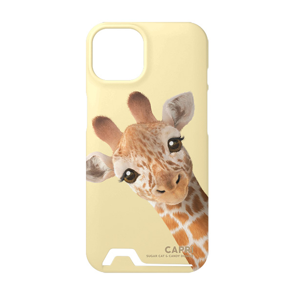 Capri the Giraffe Peekaboo Under Card Hard Case